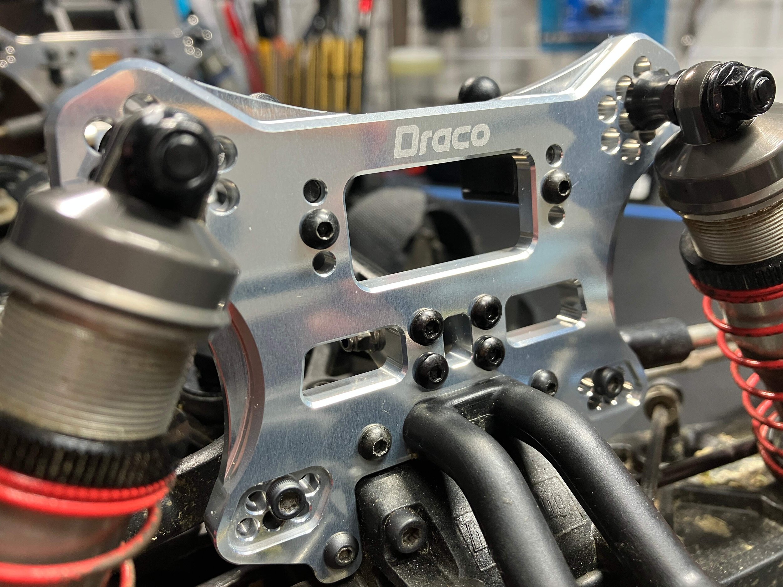 DRA-404 Draco Truggy Shock Towers — Draco Precision - Custom RC